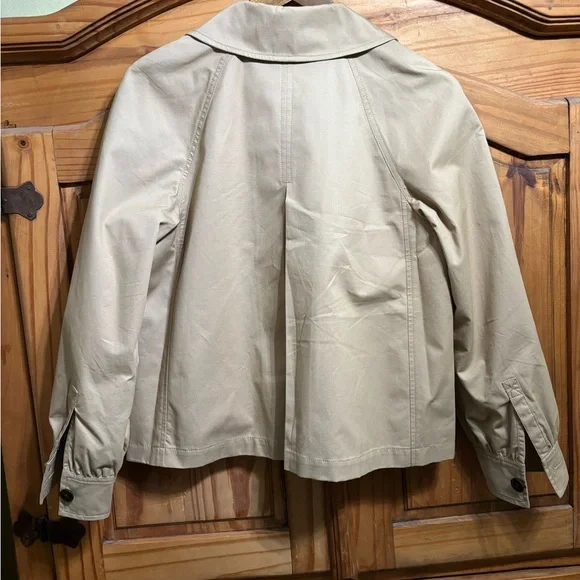 J. Crew Factory Women's Classic Beige Cotton Jacket - Picture 2 of 3